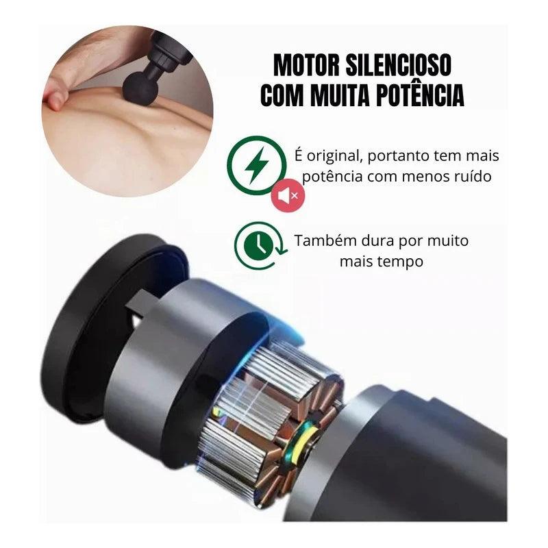 Pistola de massagem portátil